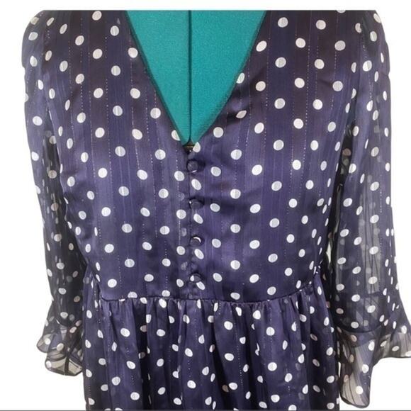 19 Cooper Mini Ruffles flowy polka dot dress NWOT size S - Picture 8 of 10